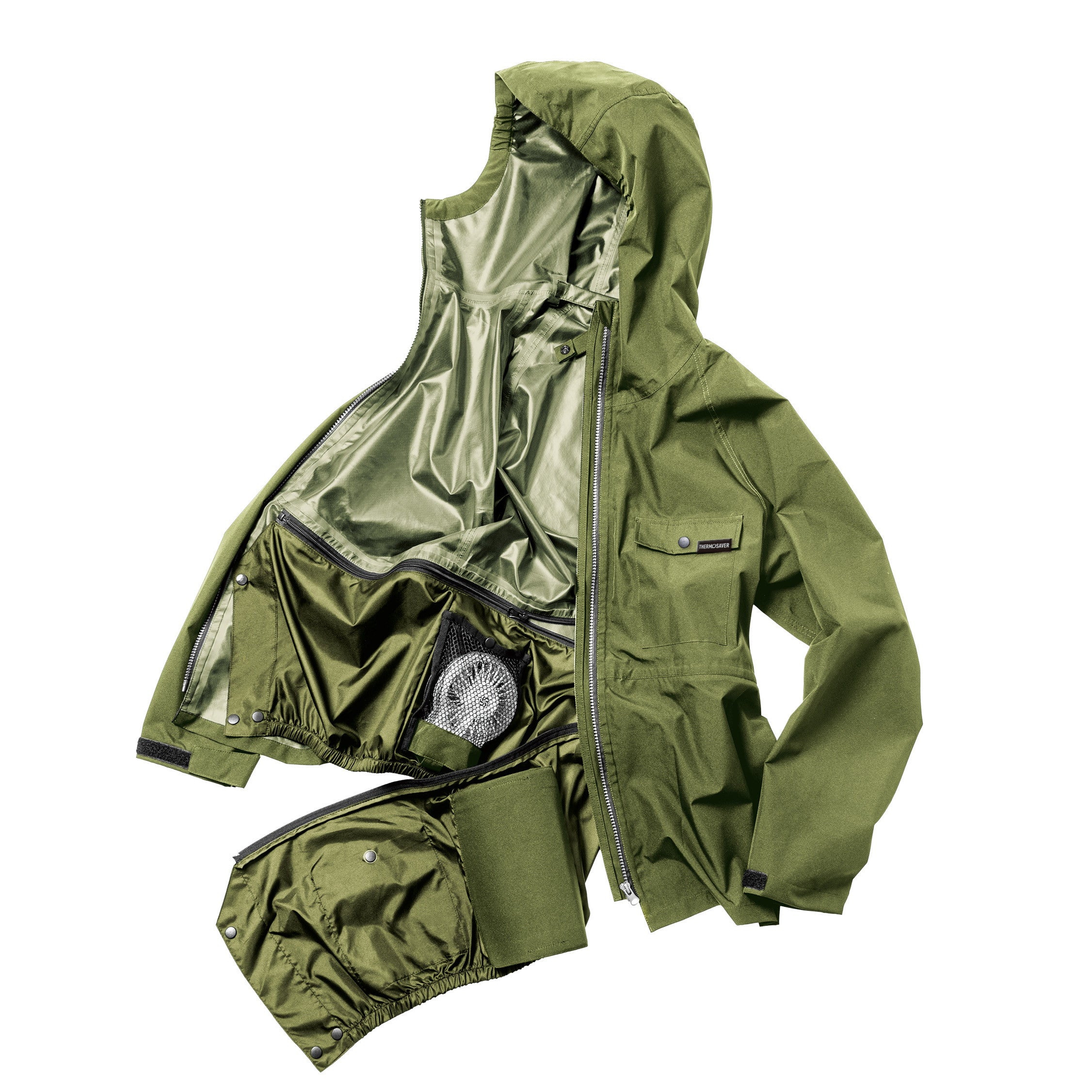 マック  AS-933 エアレインフォーシーズンスーツ 空調服ファンが使える 上下セット