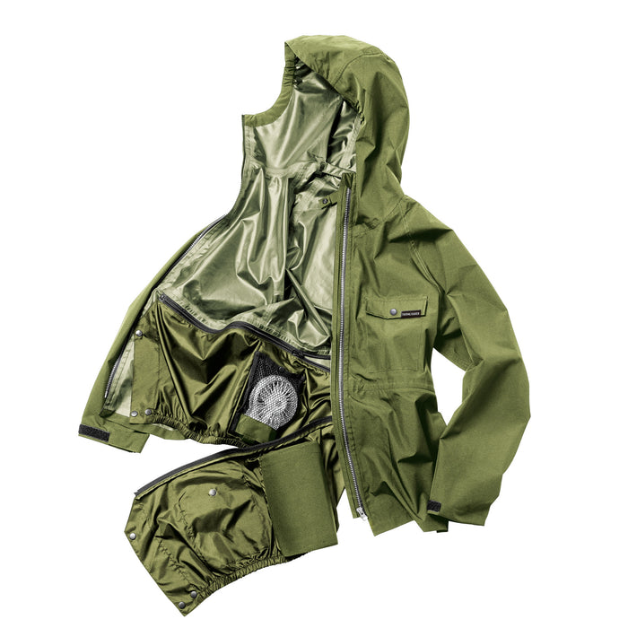マック  AS-933 エアレインフォーシーズンスーツ 空調服ファンが使える 上下セット