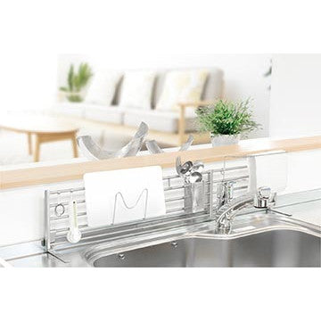 田窪工業所 ATS-90LMK 伸縮シンク奥スタンド 幅62～90㎝ まな板受付き お買い得セット