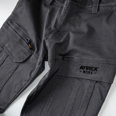 AVIREX WORK AV105 コットン カーゴパンツ 秋冬作業服