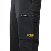 AVIREX AV115 接触冷感 ハイブリッドカーゴパンツ 熱中症対策 作業服 膝下コンプレッション素材 2026SS