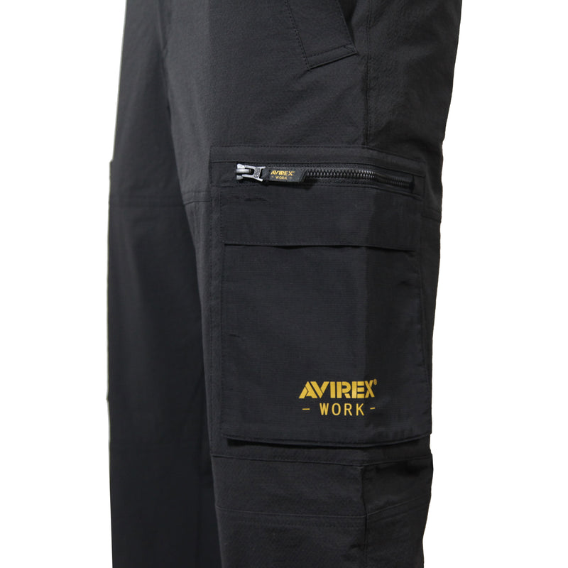 AVIREX AV116 接触冷感 ハーフカーゴパンツ 熱中症対策 作業服 インナー付き 2026SS