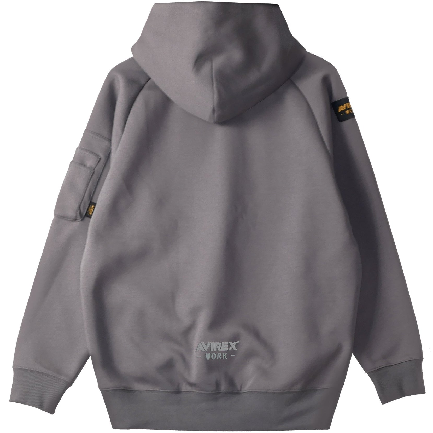 AVIREX グレー パーカー M アヴィレックス AVIREX 《WEB&DEPOT限定》BONDING ZIP PARKA