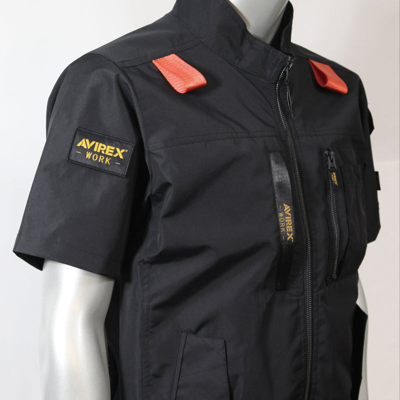 AVIREX AV412 ミリタリー サイドファン空調服 ワークベスト 遮熱 熱中症対策 2026SS