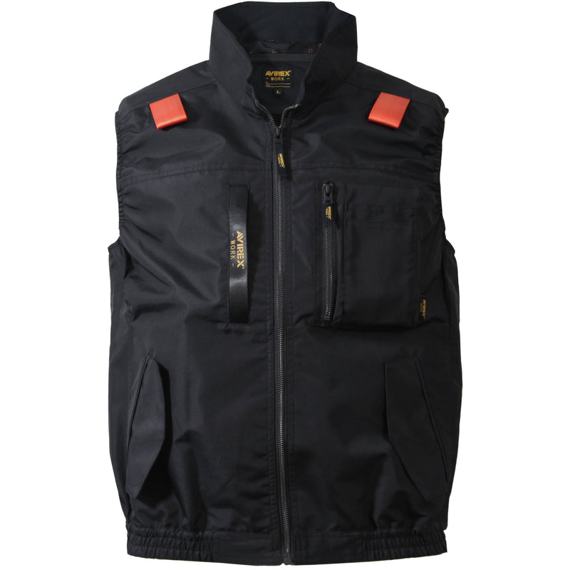 AVIREX AV412 ミリタリー サイドファン空調服 ワークベスト 遮熱 熱中症対策 2026SS
