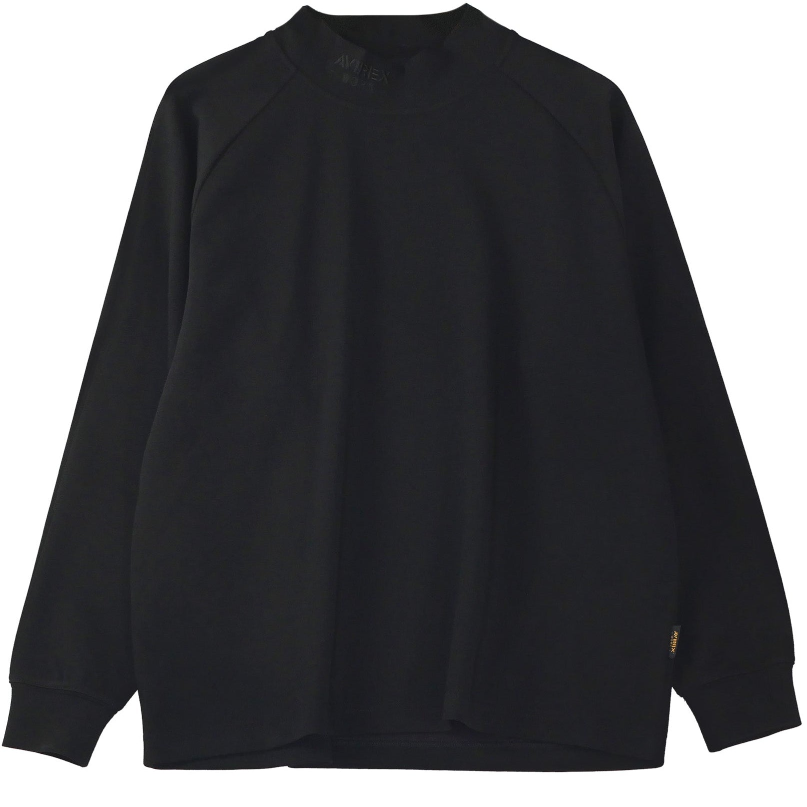 新品　8G SHOOT モックネックシャツ　長袖　ブラック スビンプラチナムスムース テーラードモックネックロング