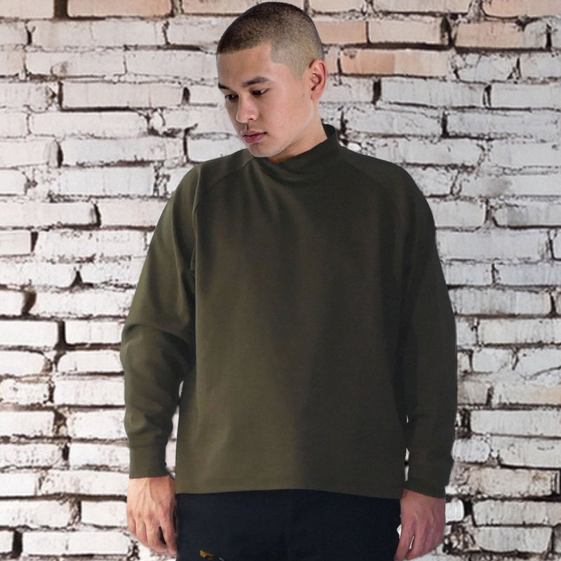 AVIREX WORK AV804 モックネックシャツ NEW