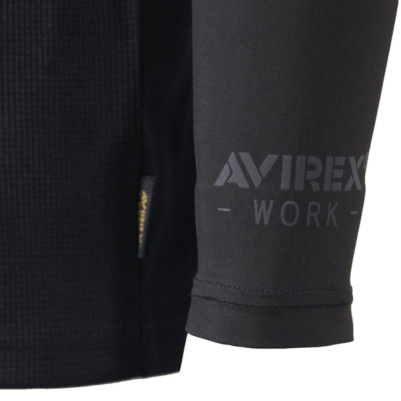 AVIREX AV807 接触冷感 ハイブリッドポロシャツ 熱中症対策 作業服 袖コンプレッション 2026SS