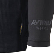 AVIREX AV808 接触冷感 ハイブリッドTシャツ 熱中症対策 作業服 袖コンプレッション 2026SS