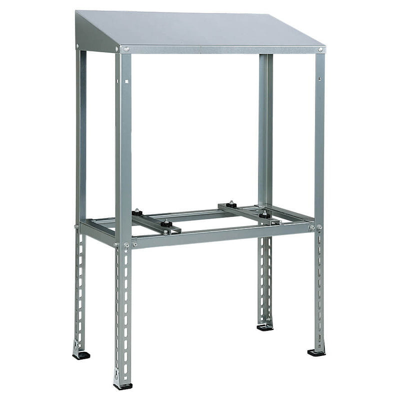 バクマ工業 B-HYZAM エアコン室外ユニット架台 防雪屋根付平地置用 高耐食溶融メッキ鋼板 1個