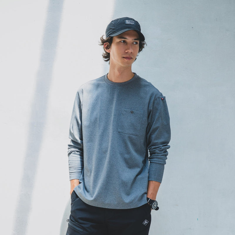 655 モックネックロングTシャツ