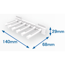 Coconi　アクセサリー　多目的ハンガーシリーズ ネクタイハンガー　ホワイト