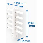 Coconi　アクセサリー　多目的ハンガーシリーズ ネクタイ10　ホワイト