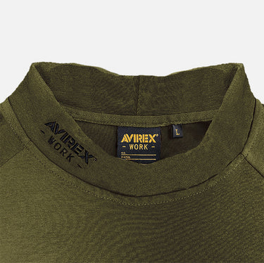 AVIREX WORK AV804 モックネックシャツ