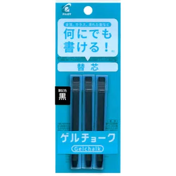 PILOT  ゲルチョーク　金属、ガラス、水・油何にでも書けて綺麗に消せる建設現場のマーカー！　替芯 3本入