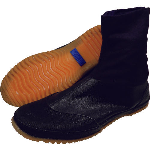 日進ゴム たびぐつ 自力園芸たび 貼付たび 先丸マジックテープタイプ 黒