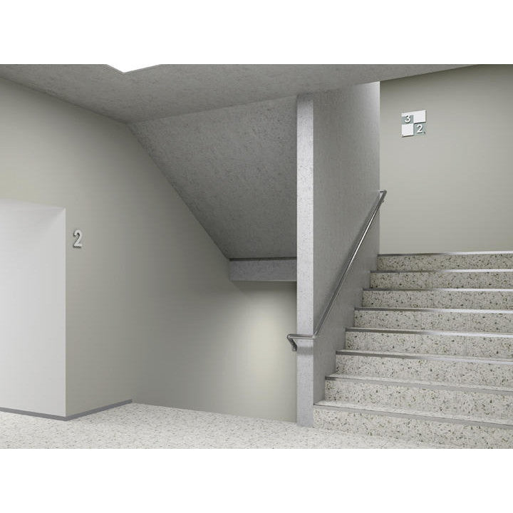 ステン切文字タイプ階数表示板　５番