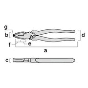 【黒金】3000N-200BG フジ矢偏芯パワーペンチ　200mm