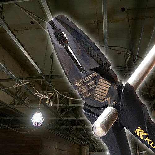 【黒金】3020N-200BG フジ矢偏心パワーペンチ(バリ処理機能付き)　200mm