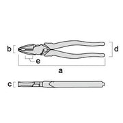【黒金】3020N-225BG フジ矢偏心パワーペンチ(バリ処理機能付き)  225mm