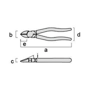 【黒金】700N-175BG フジ矢偏芯強力ニッパ　175mm