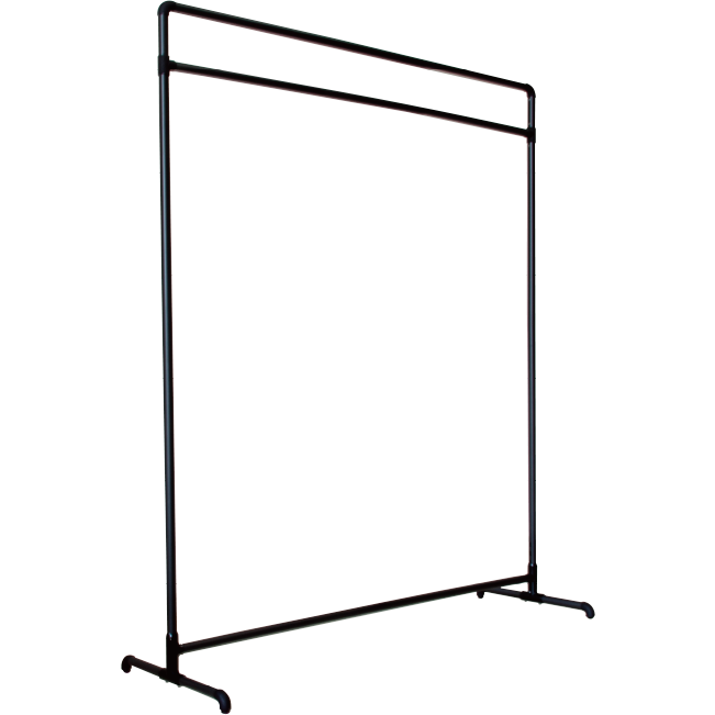 フレック　簡易組立式什器システム　ダブルハンガータイプ　自立型　スタンドアロンタイプ　【セット品】
