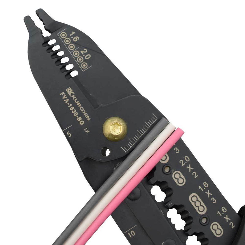 内線・外線工事など電気設備工事でのVA・VVF線の加工作業に最適【黒金】電工VAストリッパ