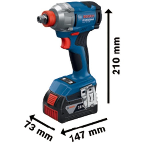 GDX18V-285 コードレスインパクトドライバー 5.0Ahバッテリ2個+充電器+キャリングケース＋インパクトソケット　18V対応 BOSCH