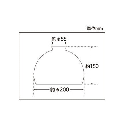 透明鉄鉢硝子セード