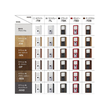 門柱ユニット(組立品)LEDインターホン付 左勝手 BDxMAB