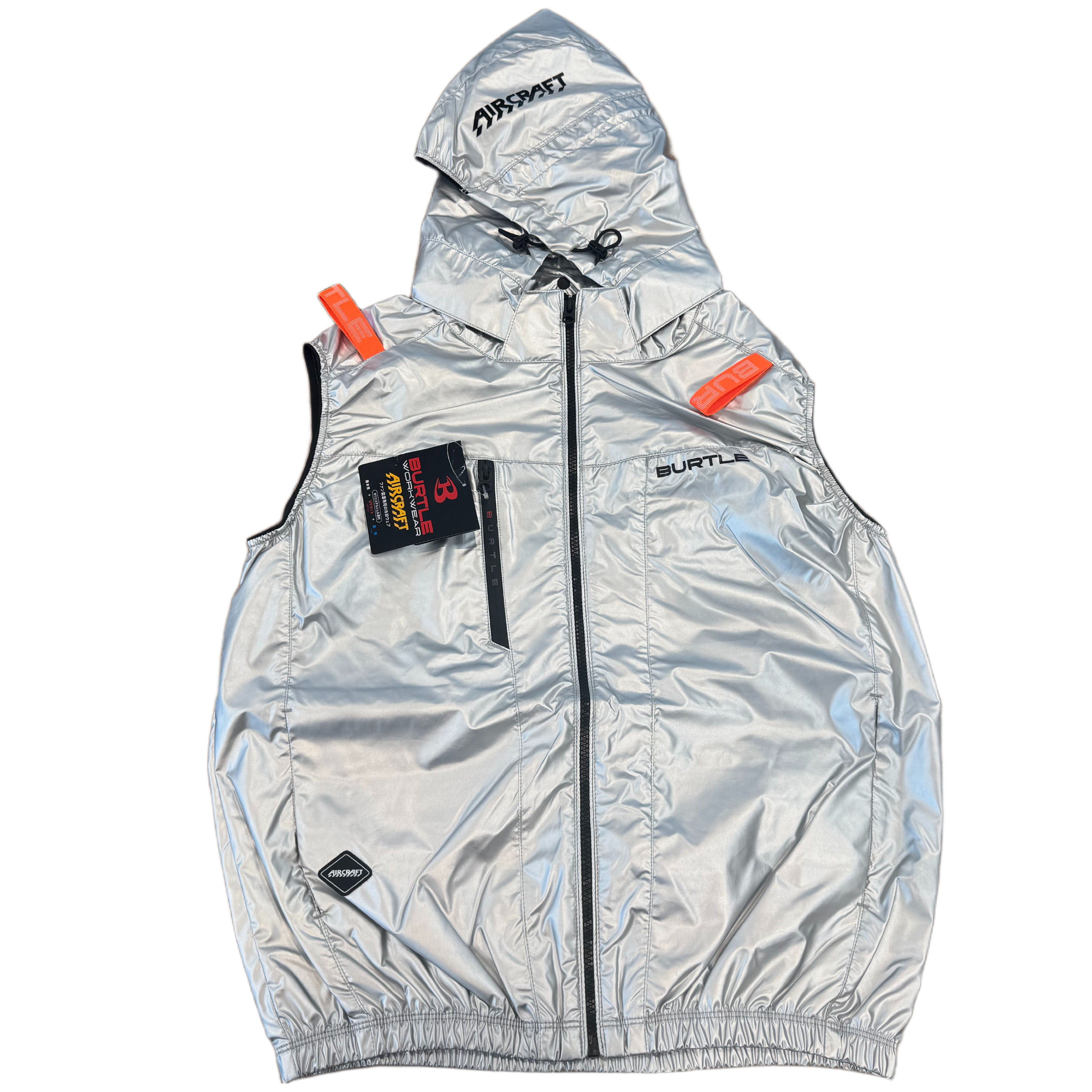 バートル 限定空調服 AC2094L メタリックシルバー ベスト + 最新 30V AC10 バッテリー・ファンセット LIMITEDカラー