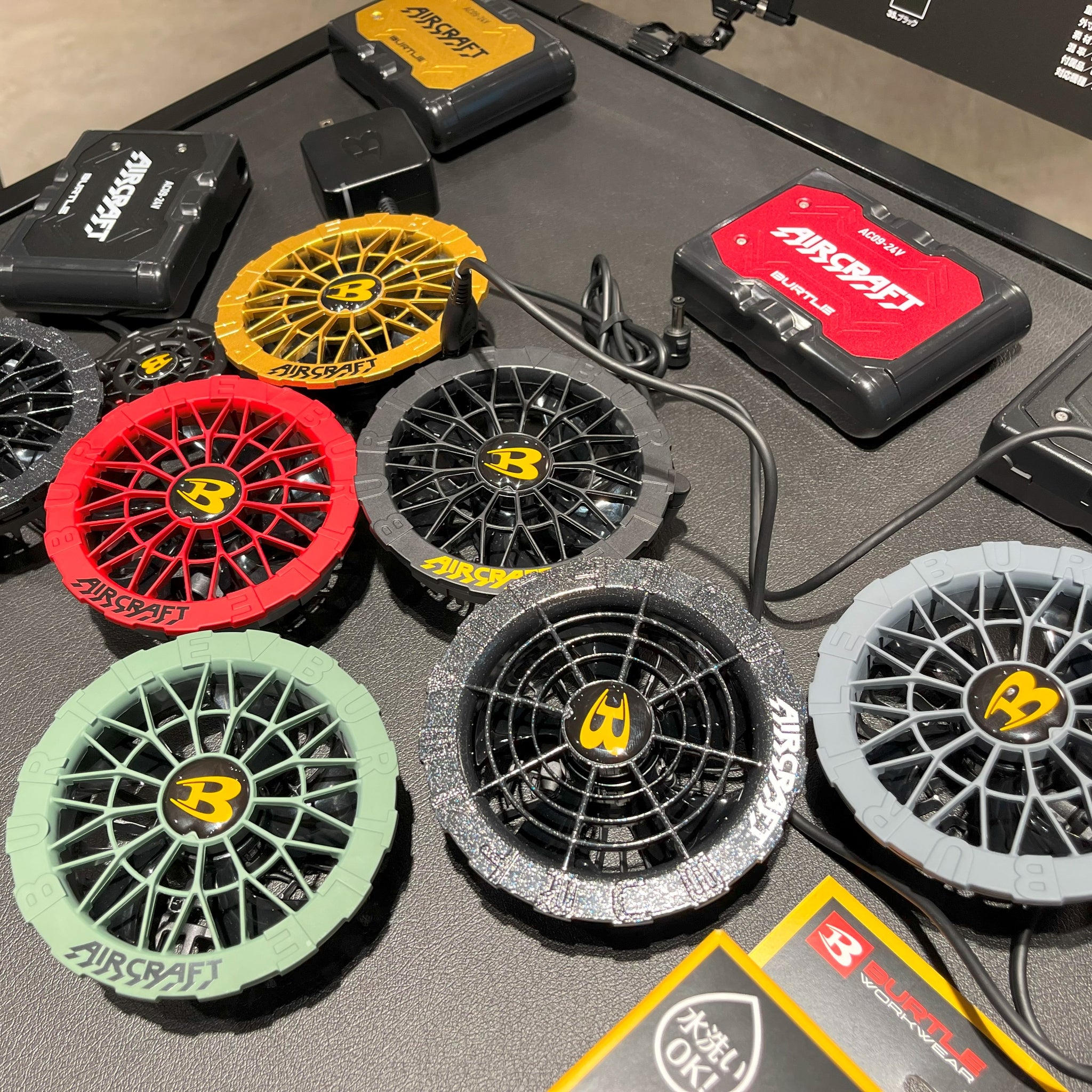 バートル AC09 24Vリチウムイオン 急速充電4時間 バッテリー・AC09-2 毎秒105ℓ風量 ファンユニット限定色セット 即日出荷 2025SS エアークラフト