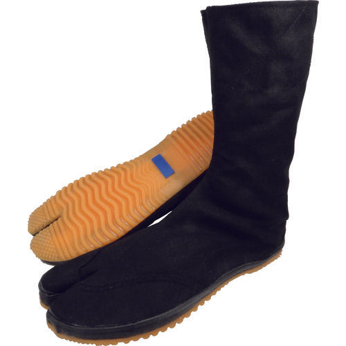 日進ゴム たびぐつ 自力10枚地下たび 貼付たび 黒