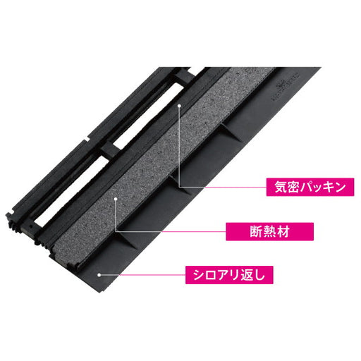 シロアリ返し付き断熱気密パッキン KDP-105-125SD