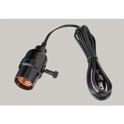 コード付ソケット 口金：E26　長さ1.8m / ブラック