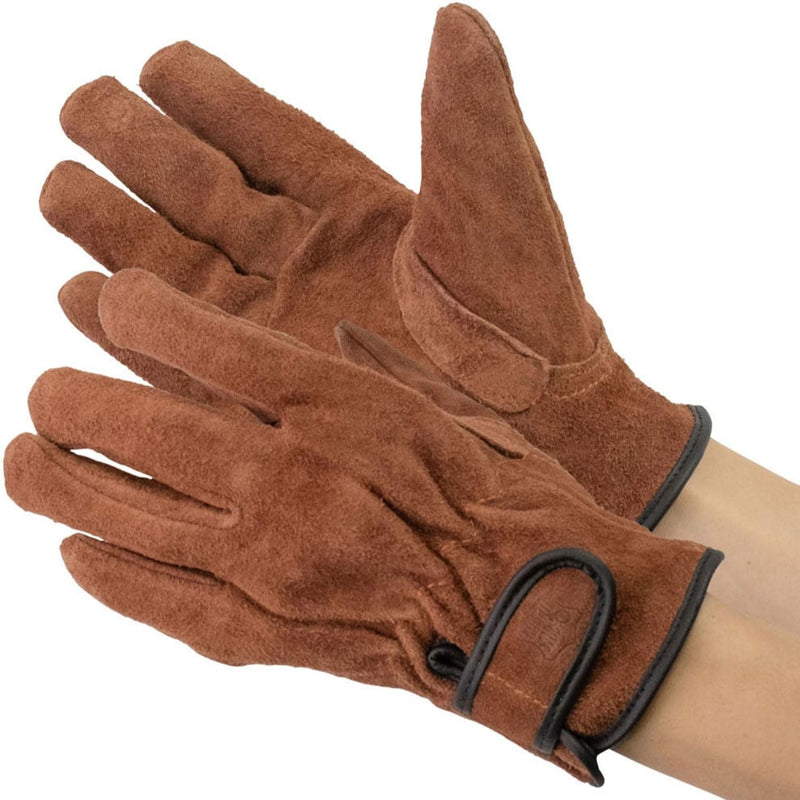 KS847　内綿オイルブラウン牛床革手首ベルト　1双