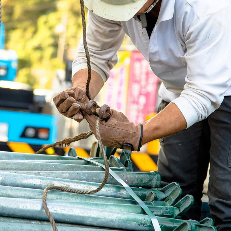 ★ボリュームアップ割　KS847　内綿オイルブラウン牛床革 手首ベルト　20双セット