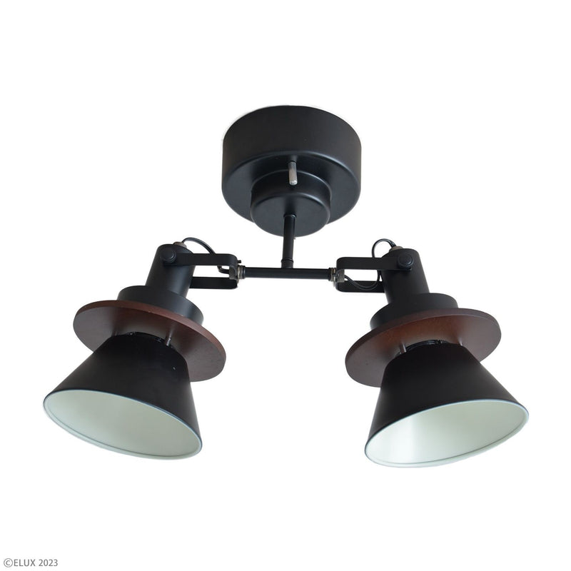 ELUX 照明 CERON セロン 2灯シーリングスポット ブラック