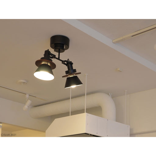 ELUX 照明 LC10967-BKCERON セロン 2灯シーリングスポット ブラック