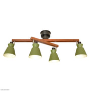 ELUX 照明 LC11006-OV【NEW】ROBBIN ロビン 4灯シーリングライト オリーブ