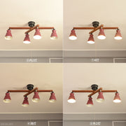 ELUX 照明 【NEW】ROBBIN ロビン 4灯シーリングライト ワインレッド