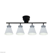 ELUX 照明 【NEW】BONIS ボニス 4灯シーリングスポットライト グレー×ダークグレー