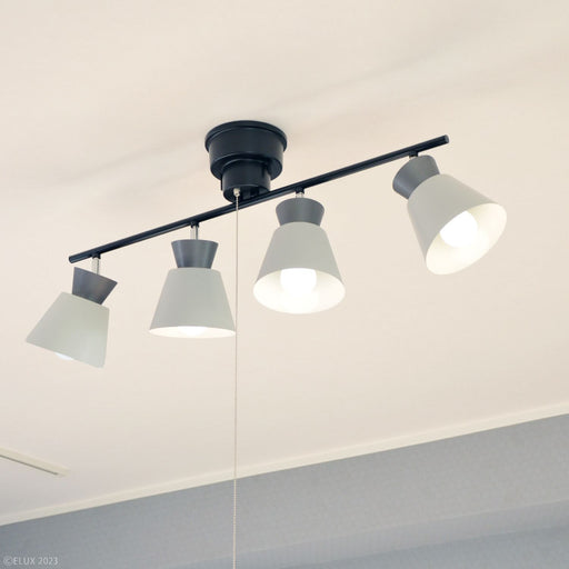 ELUX 照明 LC11012-GY【NEW】BONIS ボニス 4灯シーリングスポットライト グレー×ダークグレー