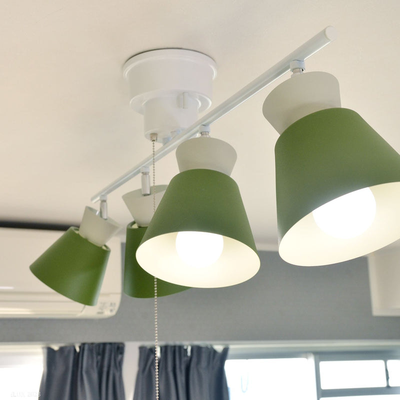 ELUX 照明 【NEW※４月末入荷予定】BONIS ボニス 4灯シーリングスポットライト オリーブ×グレー