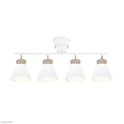 ELUX 照明 【NEW※４月末入荷予定】BONIS ボニス 4灯シーリングスポットライト ホワイト×グレージュ