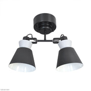 ELUX 照明 【NEW】BONIS ボニス 2灯シーリングスポットライト ブラック×グレー