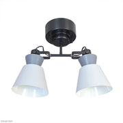 ELUX 照明 【NEW】BONIS ボニス 2灯シーリングスポットライト グレー×ダークグレー