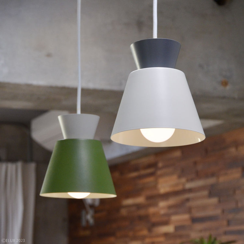 ELUX 照明 LC11014-GY【NEW】BONIS ボニス 1灯ペンダントライト グレー×ダークグレー