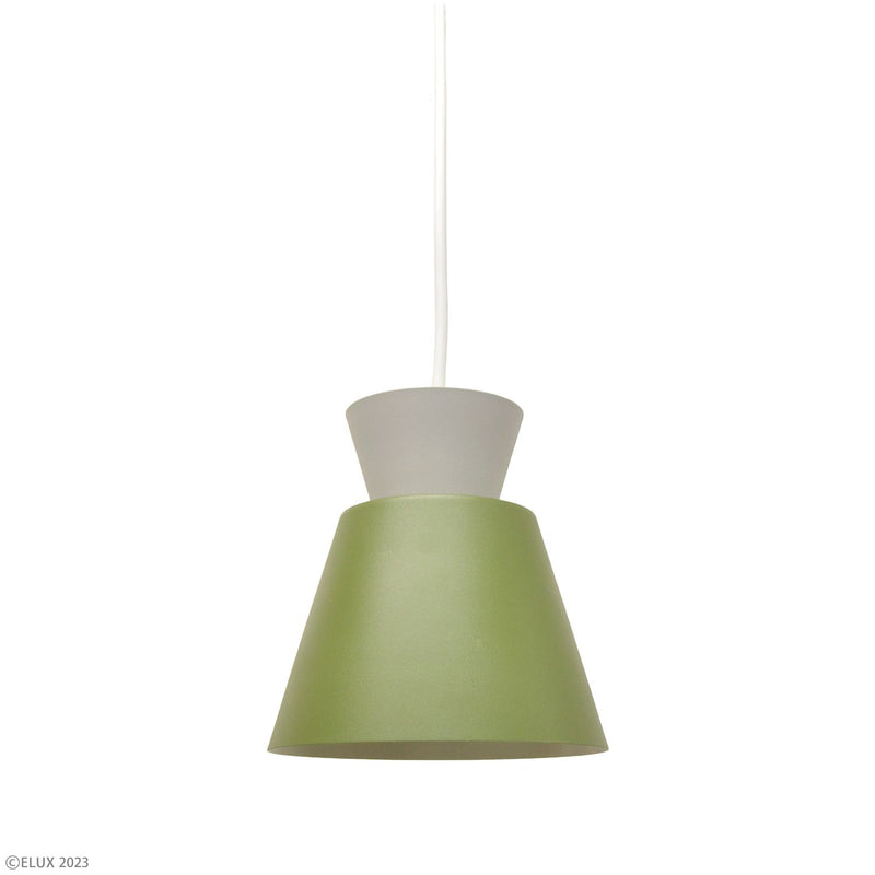 ELUX 照明 【NEW】BONIS ボニス 1灯ペンダントライト オリーブ×グレー