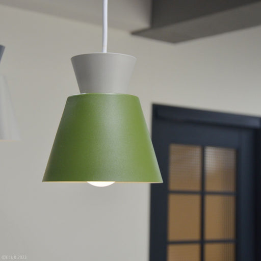 ELUX 照明 LC11014-OV【NEW】BONIS ボニス 1灯ペンダントライト オリーブ×グレー